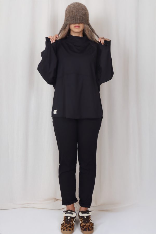 Sabe Black Sweatshirt - Görsel 3