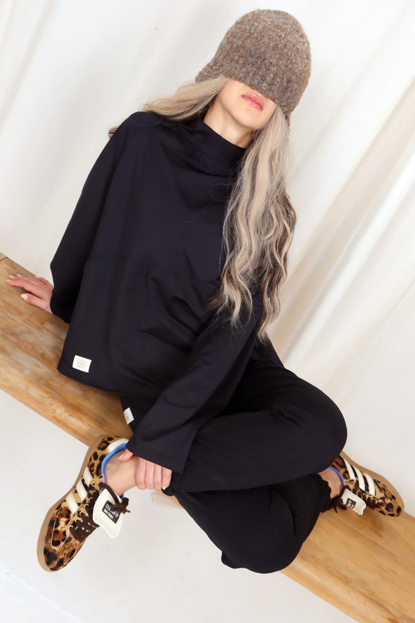 Sabe Black Sweatshirt - Görsel 4